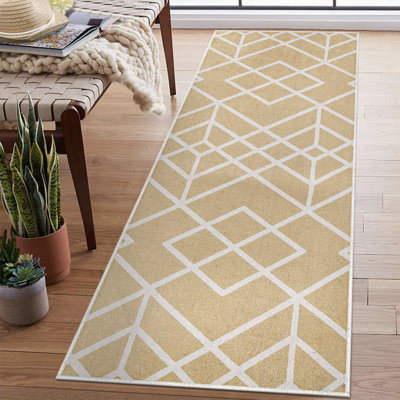 Tapis de couloir antidérapant et lavable - Tapis de lessive 20 x 59 pouces 70% coton