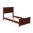 Amear Solid Wood Foundation Bed with Matching Footboard-134548204-134548205