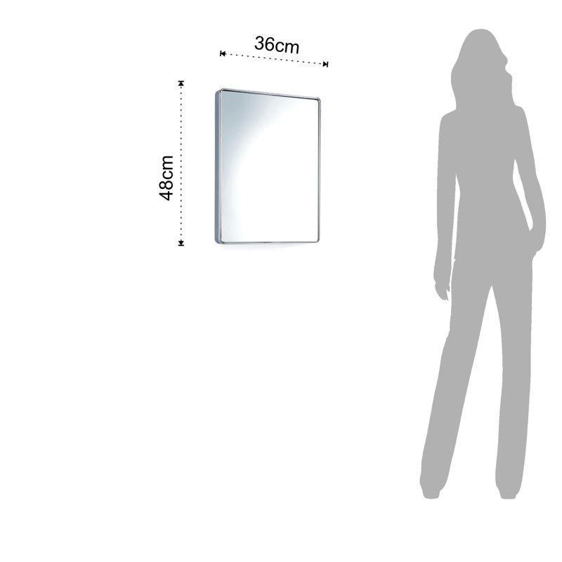 Metal Flat Wall Mirror