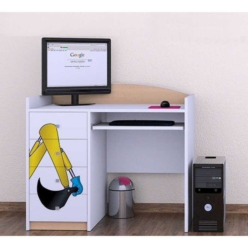 Isabeau 100cm Computer Desk, Beige