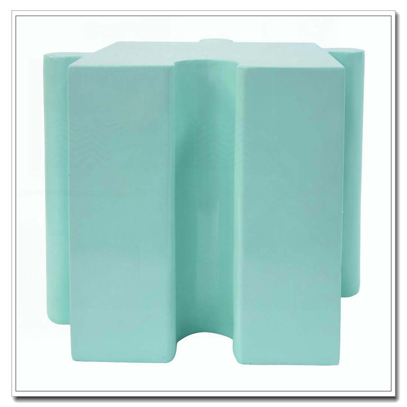 Table modulaire à rebord convexe MGO, tables d'appoint d'extérieur / d'intérieur, Vert clair