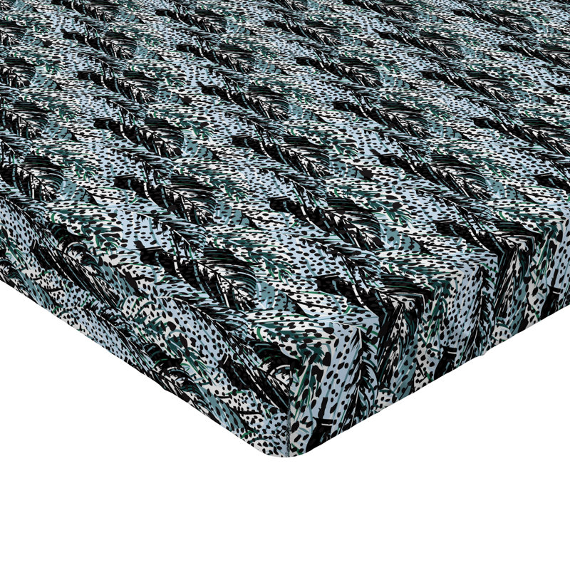 Drap-housse à motif de feuilles Ambesonne, California King Fitted Sheet