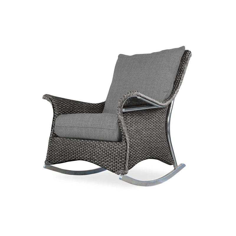 Mandalay Outdoor Chair, Bamboo Bay Sky, Hickory