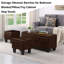 Grand ensemble de repose-pieds avec rangement et repose-pieds 3 en 1