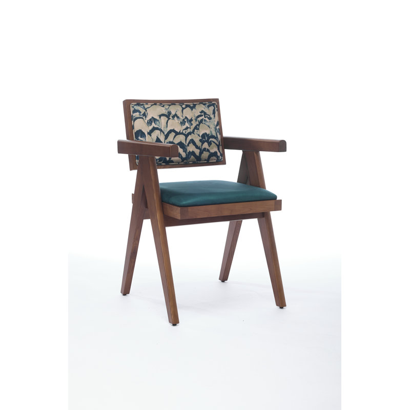 Chaise Chatoya Chanidi, Sarcelle, Noyer