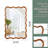 Wavy Rectangle Solid Wood Frame Decorative Mirror,For Bedroom, Bathroom, Living Room, Entryway-1686799675-1688807624