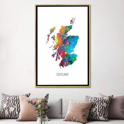 " Scotland Map " by Michael Tompsett