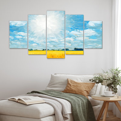 Sidney - Meadow Wall Art Canvas 5 Piece