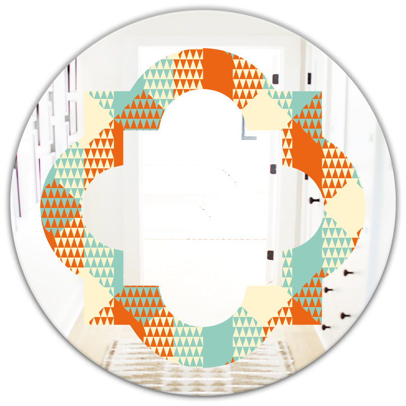 Miroir mural Hexagon, H 31,5 po x l po