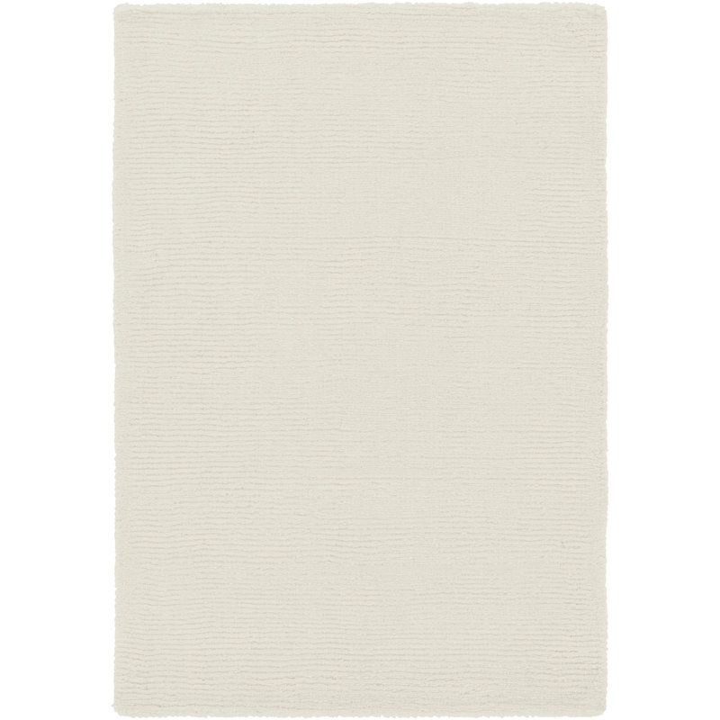 Crowe Wool Light Beige Area Rug, Rectangle 3'3" x 5'3"