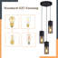 Chrisshawn E27 Black Glass Cylinder Design Pendant Light-2027983418
