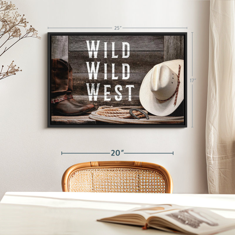 «Wild Wild West», reproduction sur toile, H 17 po x l 25 po