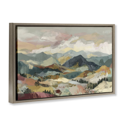 Mountain Valley Vista Floating Frame, design by Chromatic Storm Studio