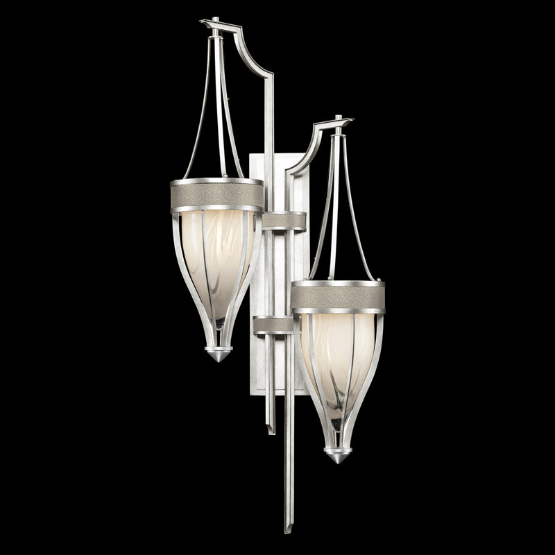 Mirage 2 - Light Armed Sconce, Coco, Silver/Nickel