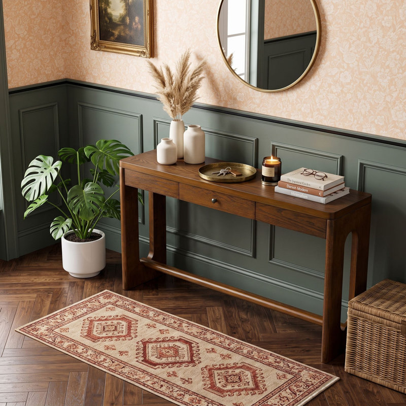Console avec tiroir, Brown