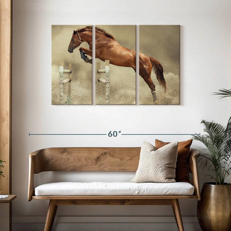 Brampt Powerful Jumping Horse, 28" H x 45" W