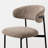 Upholstered Dining Chair With Metal Legs-436404753