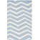 Tapis à chevrons en laine touffeté à la main Sanyla
