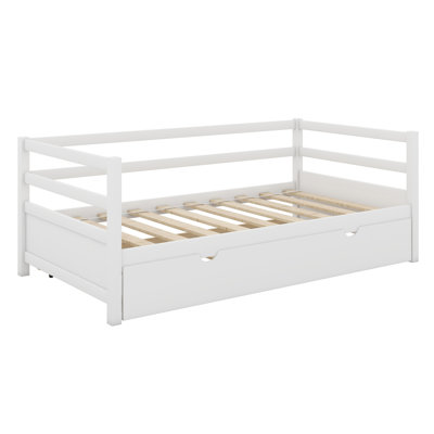 Shantee Twin Size Wooden Daybed with Trundle