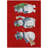 Machine Washable Indoor/Outdoor Christmas Snowman Xhevrie Red Rug-597149607