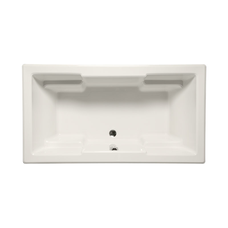 Laguna 72" x 36" Drop In/Undermount Combination Acrylic Bathtub, Biscuit