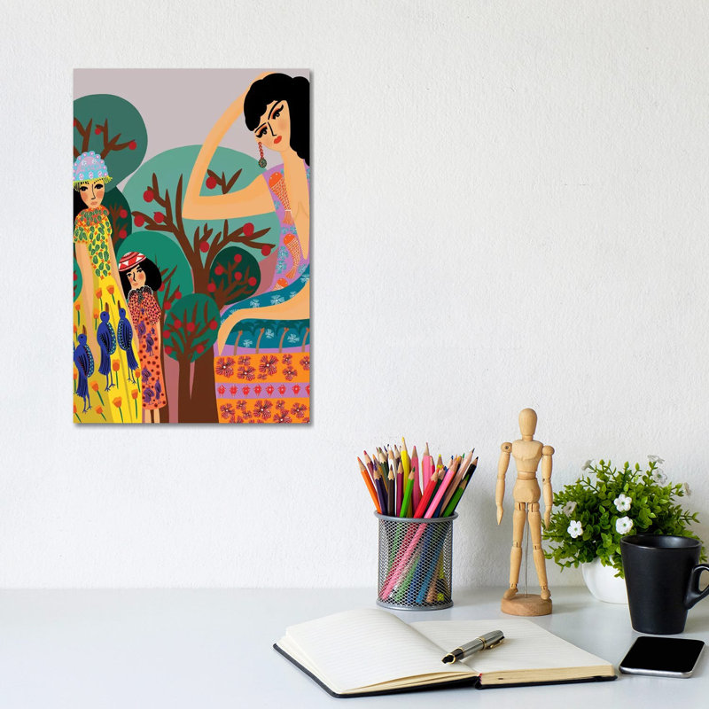 Apple Trees - Wrapped Canvas Print, 30.48cm H x 20.32cm W x 1.91cm D