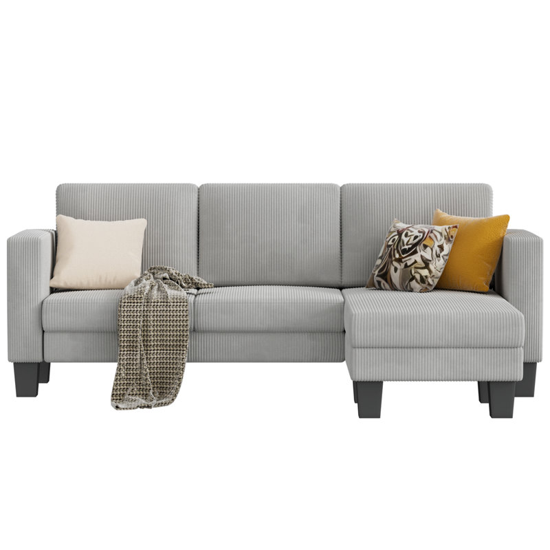 Upholstered Sectional, Gray