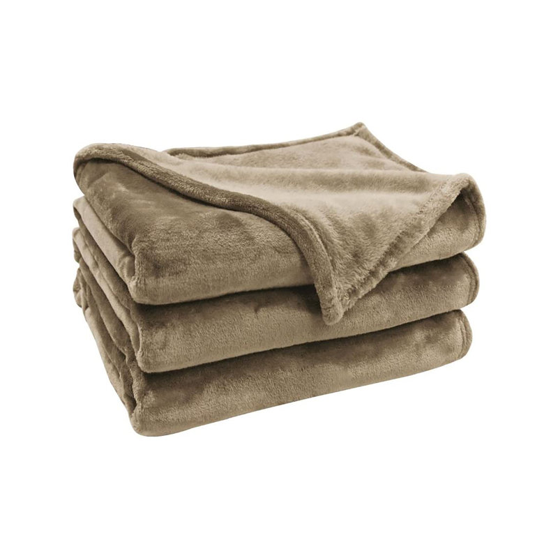 Couverture en flanelle, L 60 po x L 80 po, Bleu sarcelle