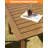 SeeHill Aluminum Outdoor Dining Table All-Weather Patio Table with 2.2" Umbrella Hole, Adjustable Height, Rust-Proof for Garden, Poolside, Patio, Brown-1081827727