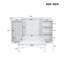 Lit escamotable simple avec tablettes de chevet et garde-robe