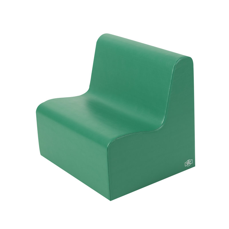 Causeuse Primaire , Vert, H 15 po x l 15 po x P 12 po
