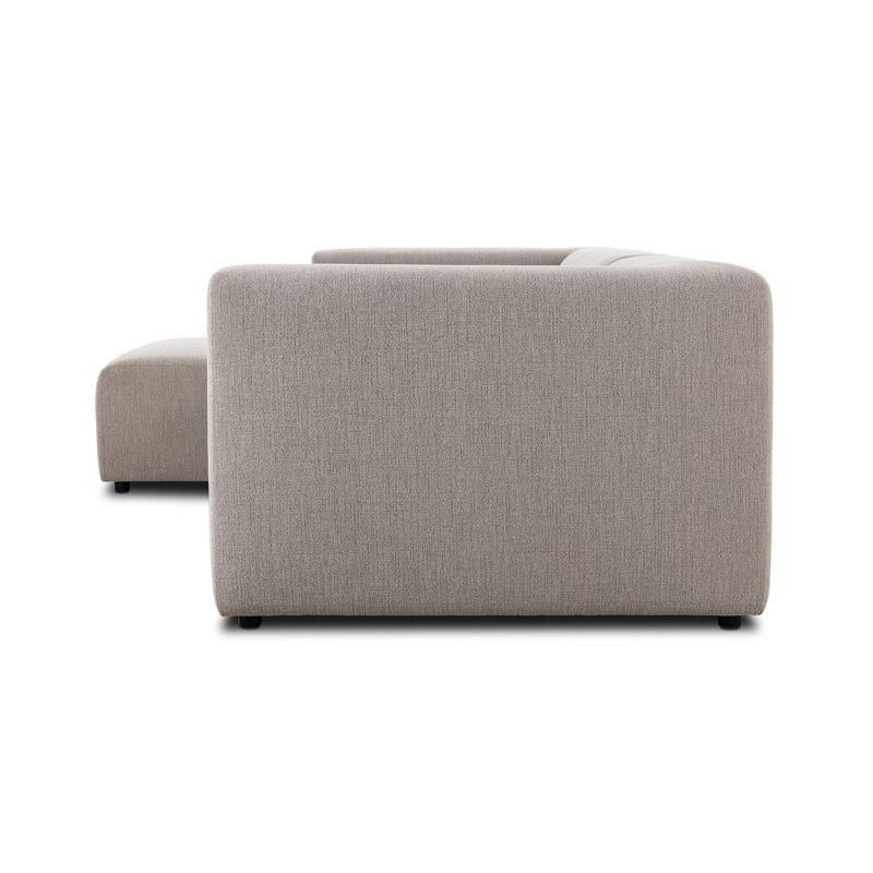 Lawndale Sectional, Napa Sandstone Polyester Blend, Left Hand Facing