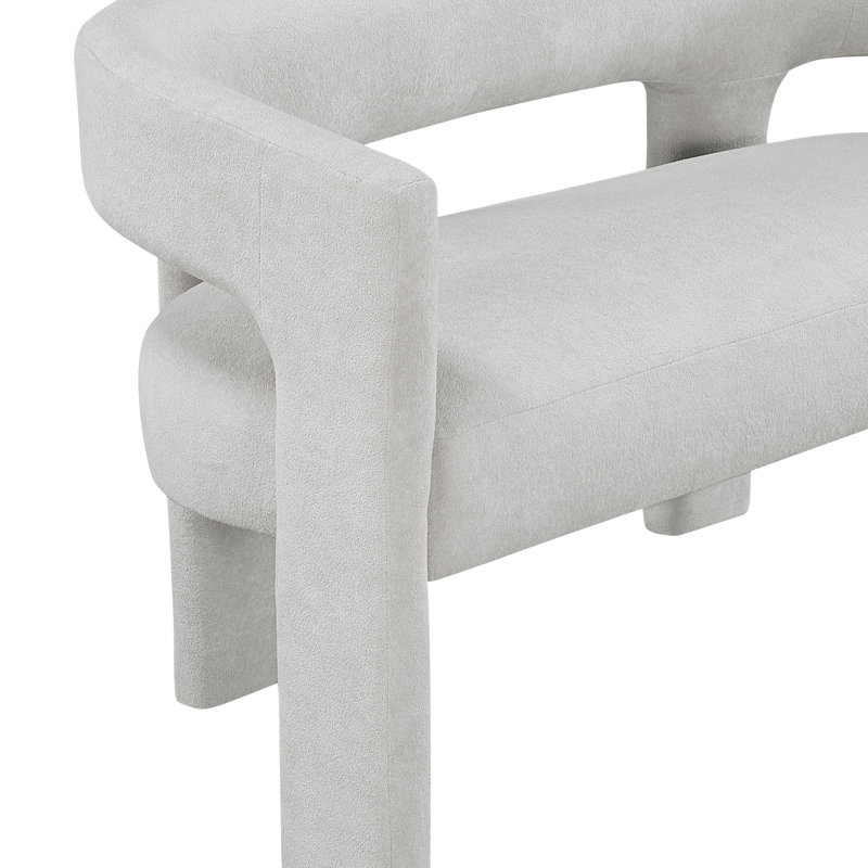 Sable Organic Modern Upholstered Bench , Gray