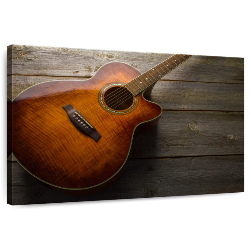 Abarca Rustic Acoustic Guitar, 30" H x 45" W