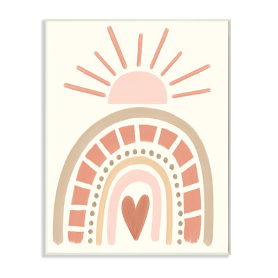 Heart Rainbow Shapes Sunrise Sky Neutral