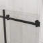 Porte de douche coulissante sans cadre l 44 à 48 po x H 72 po, verre trempé 1/4 po, noir mat