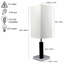 Lampe de table carrée brune 26 "H 26"
