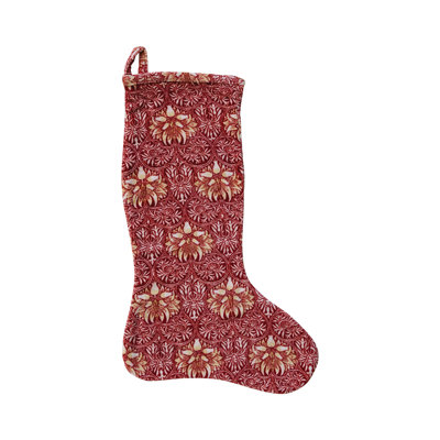 Deck the Halls Velvet Stocking