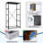 4 Drawer Dresser for Bedroom, Narrow Chest of Drawers, Wooden Top and Study Iron Frame 18"x37.5"-(WxH)