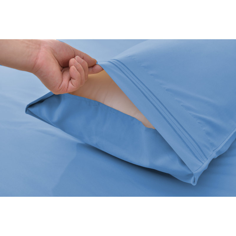 1800 Thread Count Rayon from Bamboo Sheet Set, Blue, King