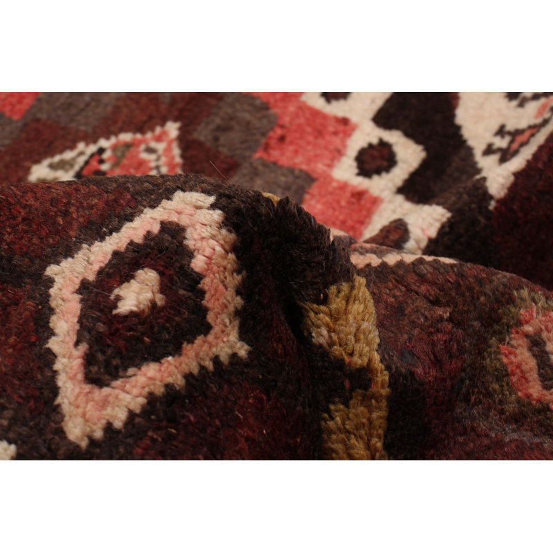 Tapis de couloir unique en laine 3 pi 5 po x 9 pi 8 po brun Zarrius