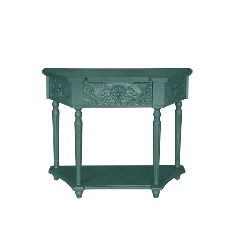 Allysandra 39.37'' Console Table, Dark Green