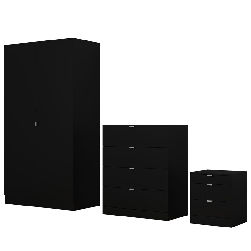 Marlyne Piece Bedroom Set, Black