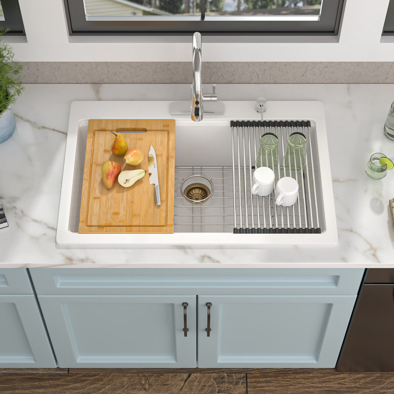 33'' L Single Bowl Quartz Kitchen Sink