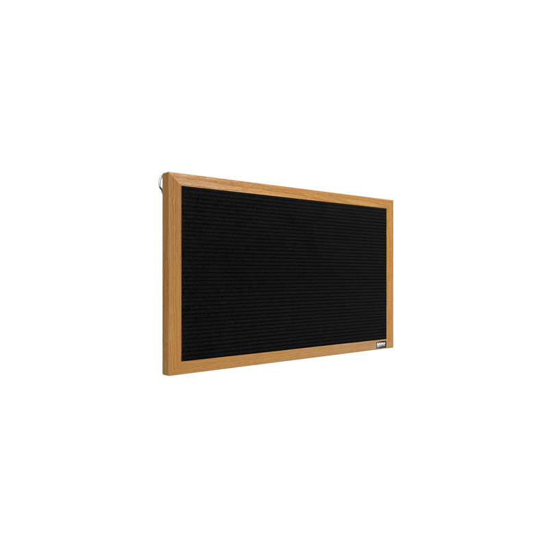 AARCO No Felt Letter Board, Oak, 12" H x 18" W