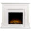 Sandwell Adam 110 cm W White Electric Fireplace with 6824 BTU