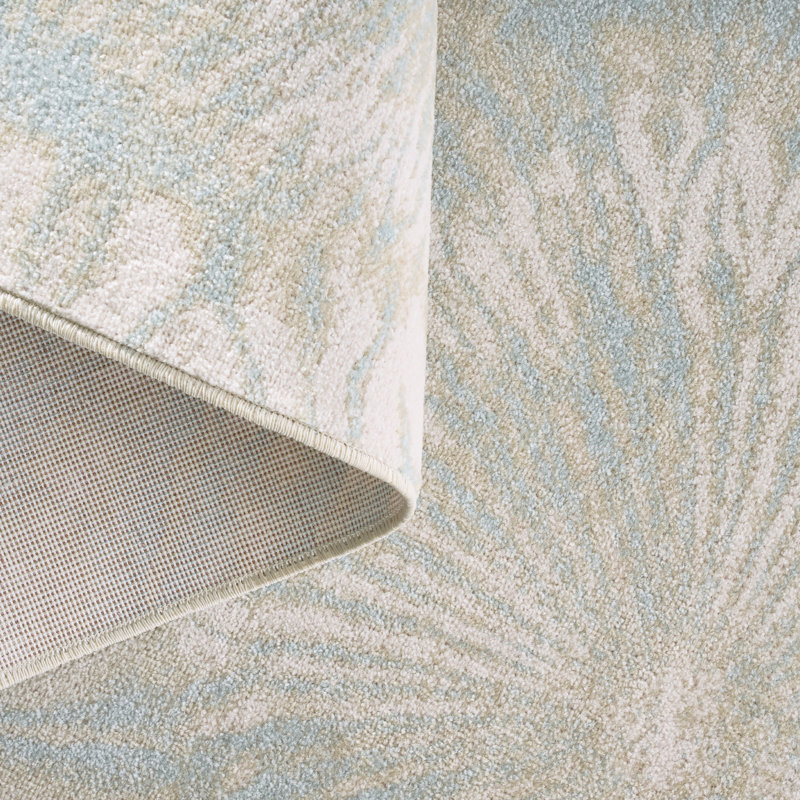 TOMMY BAHAMA Shibori Summer Tie Dye Indoor Outdoor Area Rug Sage Green/Blue/Ivory, Rectangle 6'6" x 9'2"