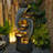 Markiece Hand Crafted Weather Resistant Waterfall Fountain with Light
