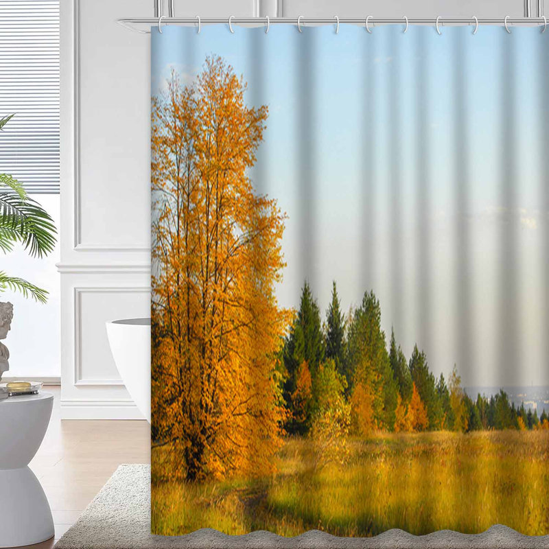 Rideau de douche Autumn Sky Road, L 72 po x l 84 po