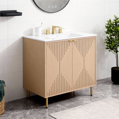 30" Modern  Free-Standing Single Bathroom Vanity